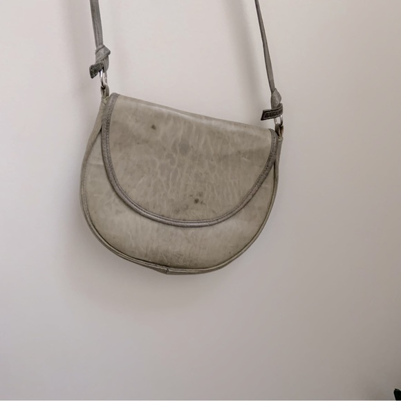Unbranded, distressed grey genuine leather bag in XS - Picture 16 of 16